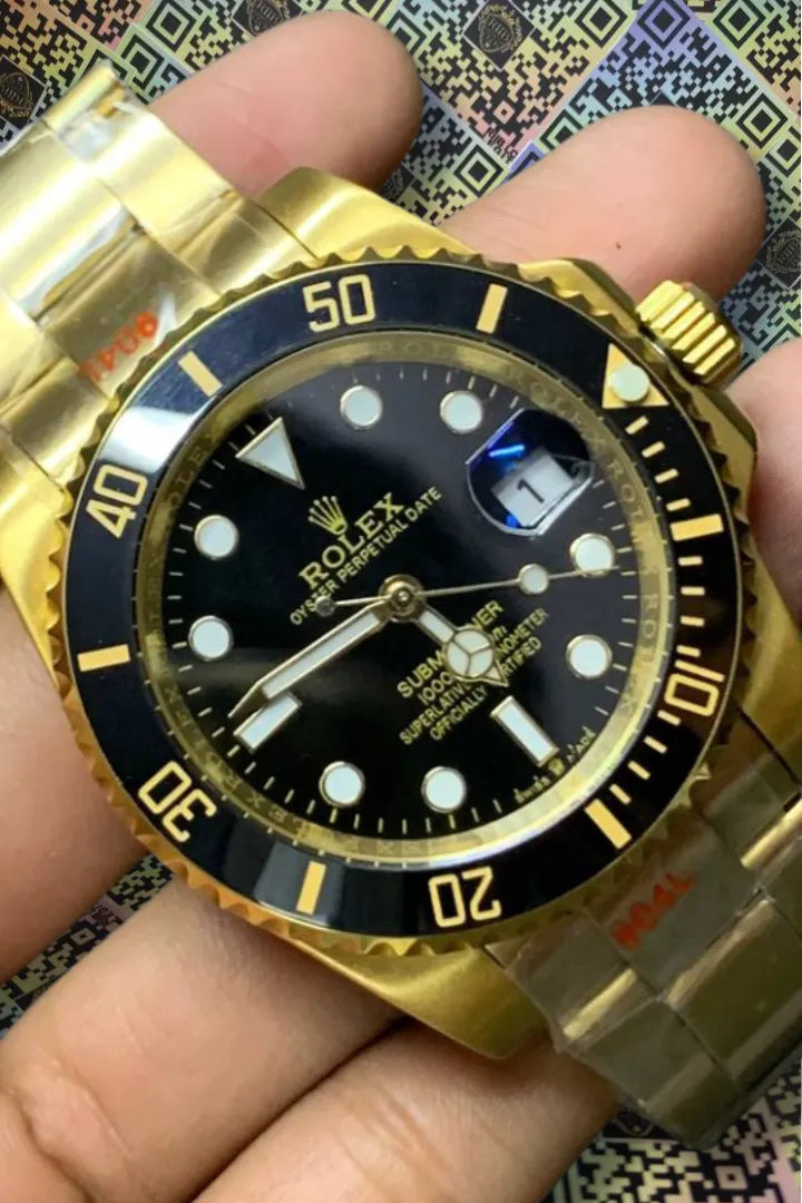 Japan Machine | Submariner Gold, Black Dial